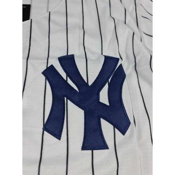 Baju Jersey Baseball MLB New York Yankees NY Putih Import Quality