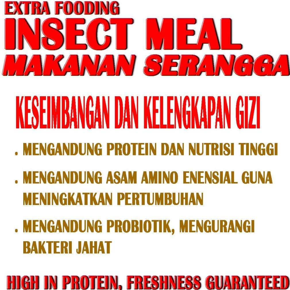 Terjangkau 400GR INSECT MEAL PAKAN KURA-KURA AIR MAKANAN IKAN HIAS CHANA ARWANA MAS KOKI LOUHAN TURT
