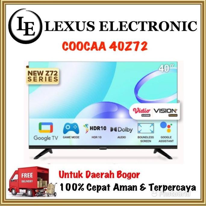 NEW COOCAA LED ANDROID TV 40 INCH | 40Z72 | Z72 | ANDROID 11