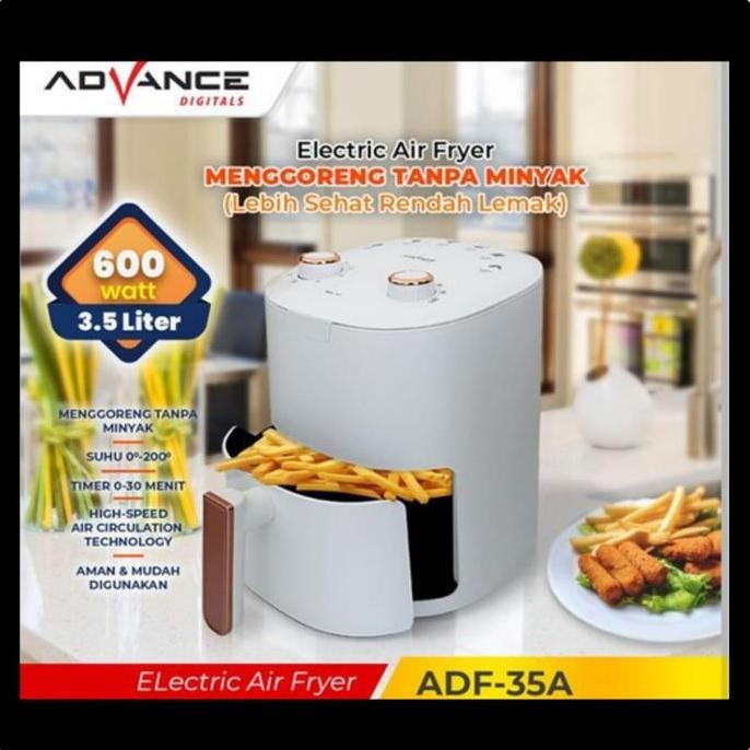 HOT SALE AIR FRYER ADVANCE ADF 35A/Air Fryer Advance Penggorengan Tanpa MInyak