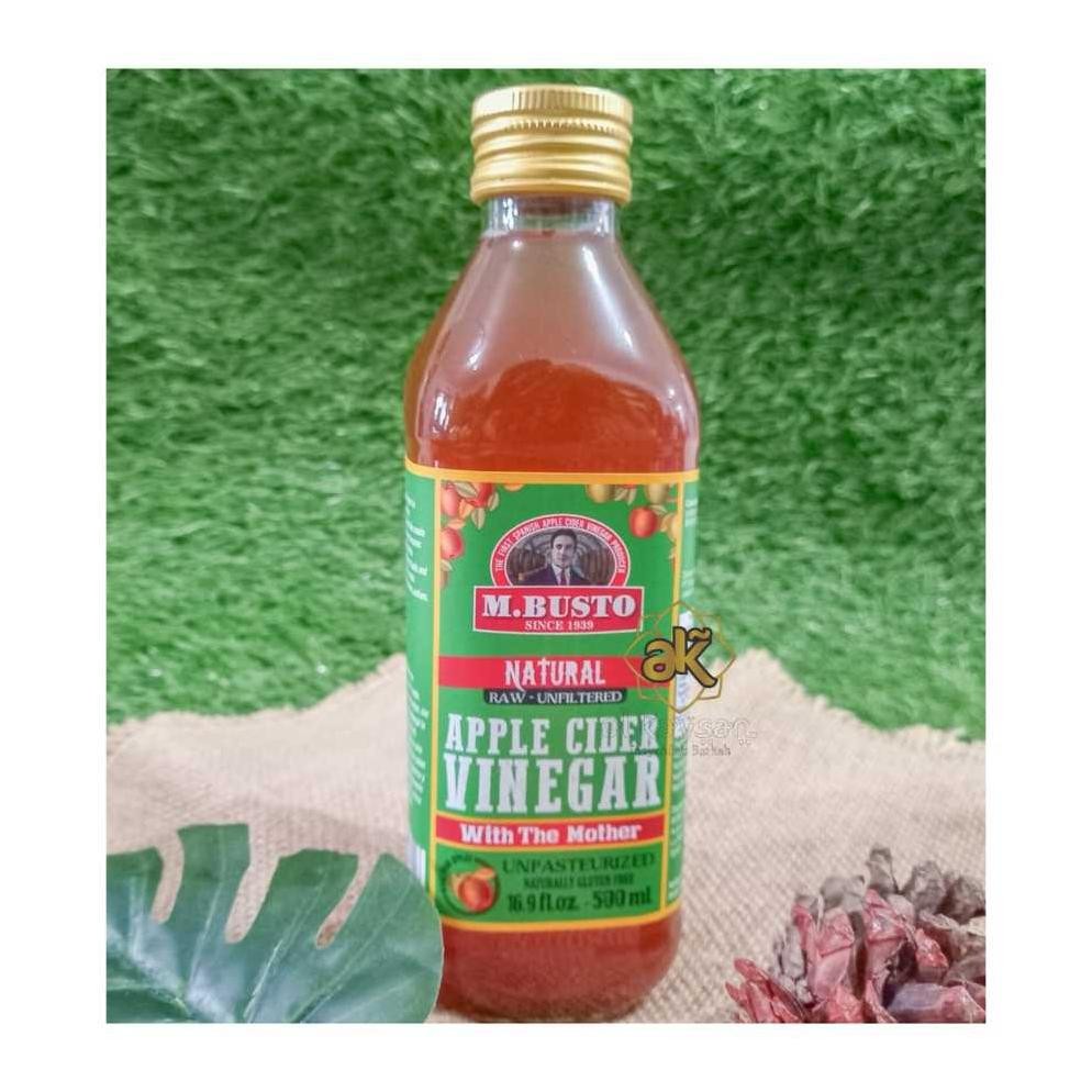 CUKA APEL ORGANIK M BUSTO APPLE CIDER VINEGAR HALAL 500 ML