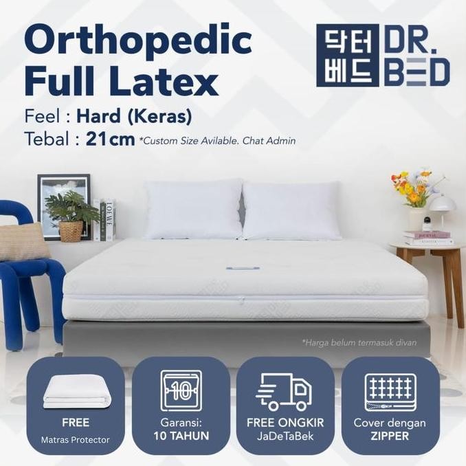 Kasur Kesehatan Latex Orthopedic DR.BED uk. 140 x 200 x 21 cm MS