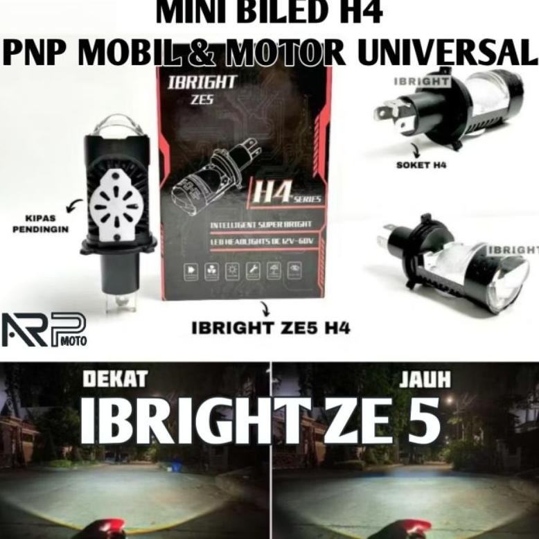 Ryu-56 Mini Biled H4 Pnp + Kipas Ibez 201 202 Max Ibright Ze 5 Ze 0 Super S Ze 5 Ibright Ze 0 21 H4 