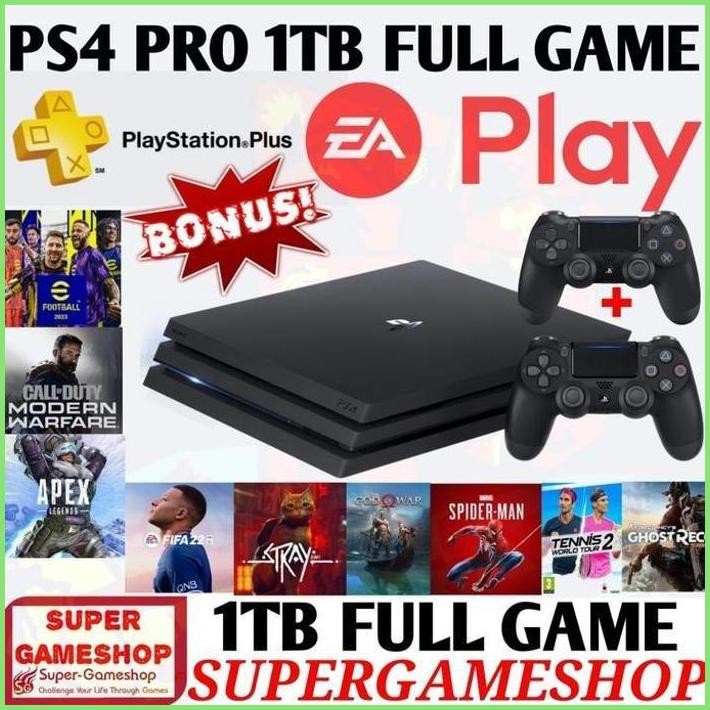 NEWW PS4 PRO 1TB FULL GAME PS4 PRO CONSOLE BONUS GAME TERLARISSS