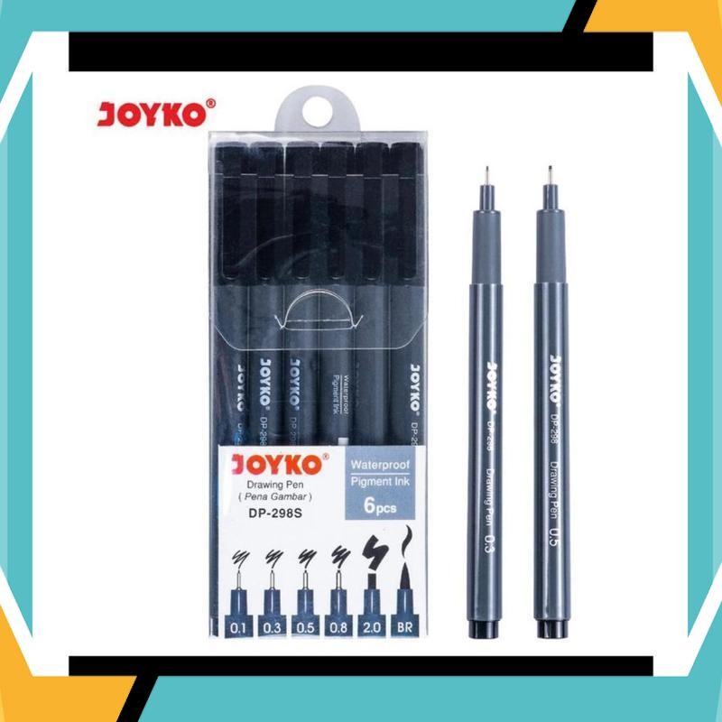 

Terbaik PENA GAMBAR JOYKO DP-298S / DRAWING PEN JOYKO DP-298S 1 SET 6 TOZ-49