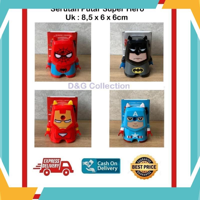 

Diskon Gede RAUTAN PUTAR PENSIL / SERUTAN PUTAR / SHARPENER SUPER HERO FKM-58