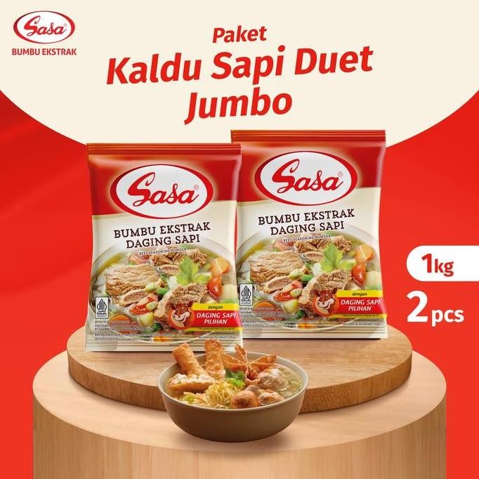 

Sasa Kaldu Pelezat Rasa Sapi 1 Kg - 2Pcs