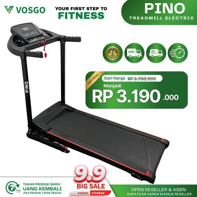 Alat Fitness Treadmill Elektrik Vosgo Pino