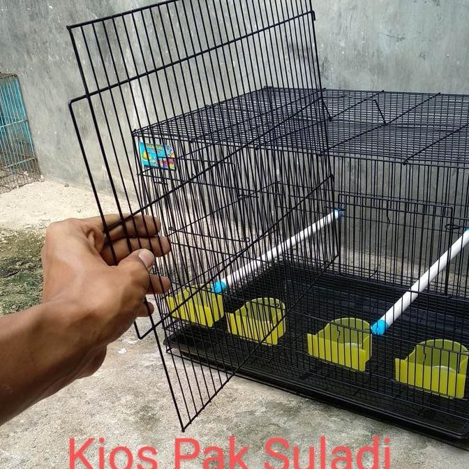 Kandang lipat kucing kelinci musang burung Lovebird ayam sekat 60x40