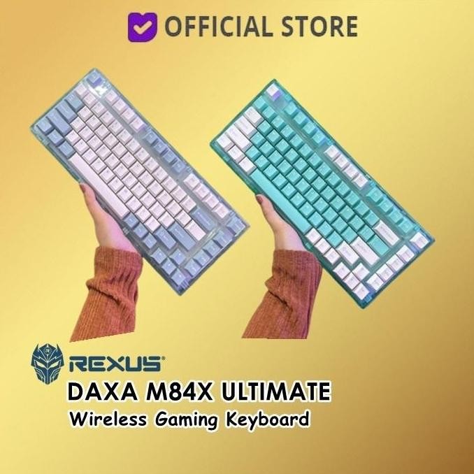 Rexus Daxa M84X Ultimate Wireless Gaming RGB Keyboard M84 X M 84
