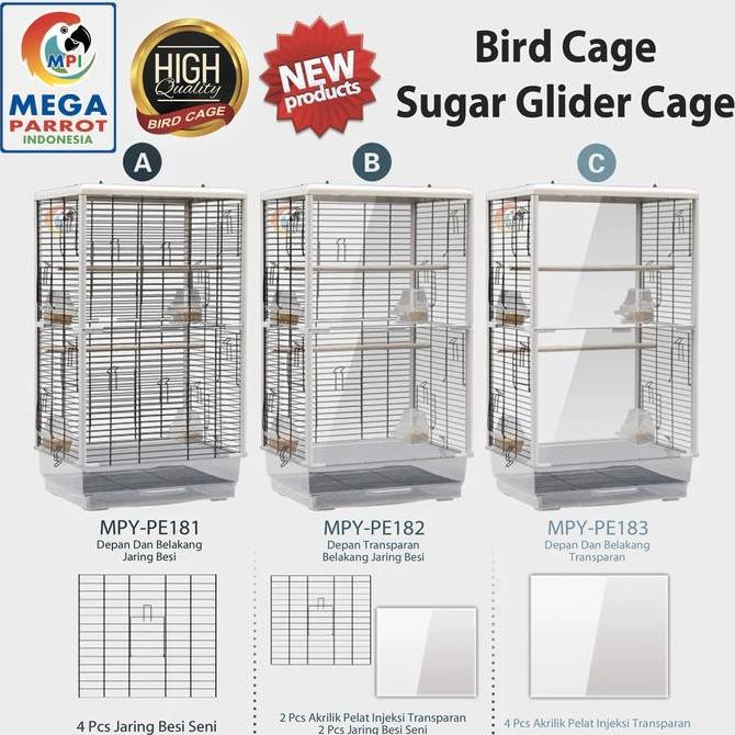 Kandang / Sangkar Burung Atau Sugar Glider Ukuran Besar MPY-PE182