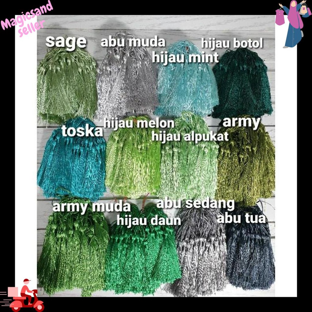 

Termurah Tassel/Rumbai warna Per 100 pcs Part 1