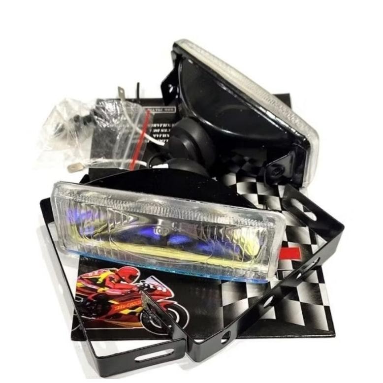 fog lamp 111 777 lampu tembak kabut h3 oval dan kotak universal motor mobil
