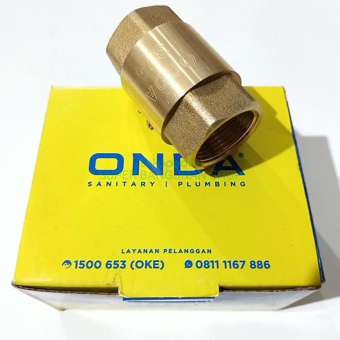 Tusen Klep Kuningan Onda 3/4" / Tusen Klep Pompa Air 3/4Inch Ready