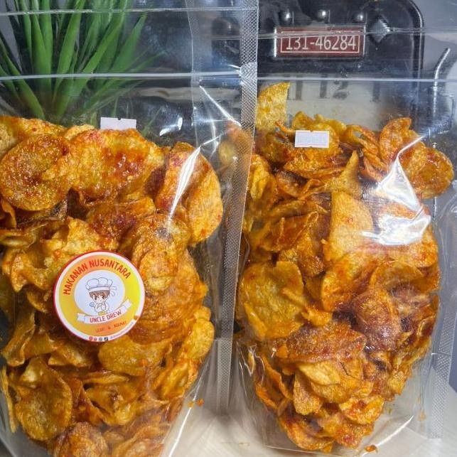 

Keripik Kentang Balado Pedas Manis 250Gram Uncle Drew