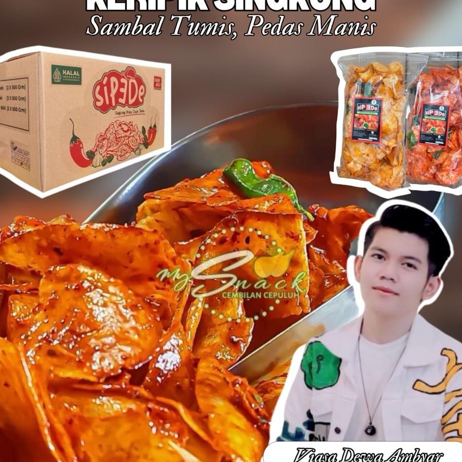 

Keripik Kripik Singkong Rujak Mix Sambal Tumis Pedas Manis Daun Jeruk Paket Hemat Isi 2Bks