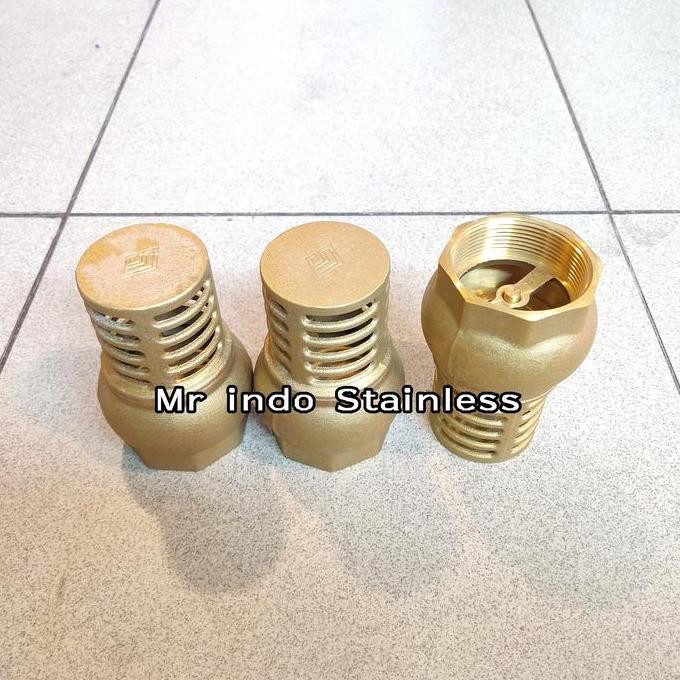Foot Klep Gentong 1/2" Inch Kuningan Pn16 / Foot Valve Kuningan Pn16 Best Quality