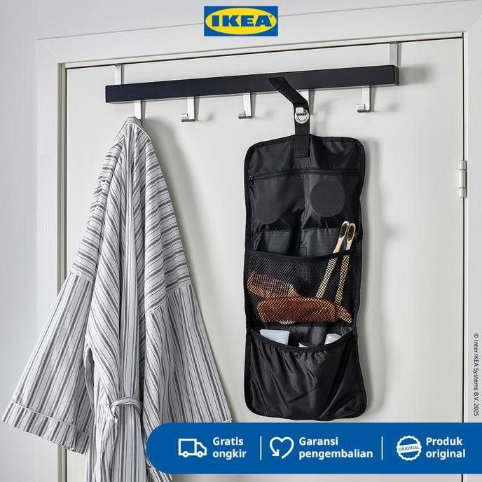 Sale IKEA FODERSKOPA Tas Pengatur Kabel Serbaguna Hitam Kain Terlaris