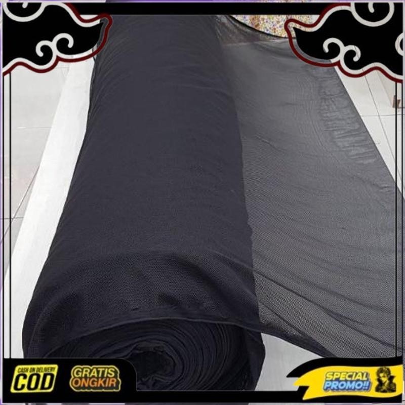 Siap Dikirim Kain Penutup Salon Speaker Warna Hitam / Kain Jaring Jala Sound System 100 X 160Cm