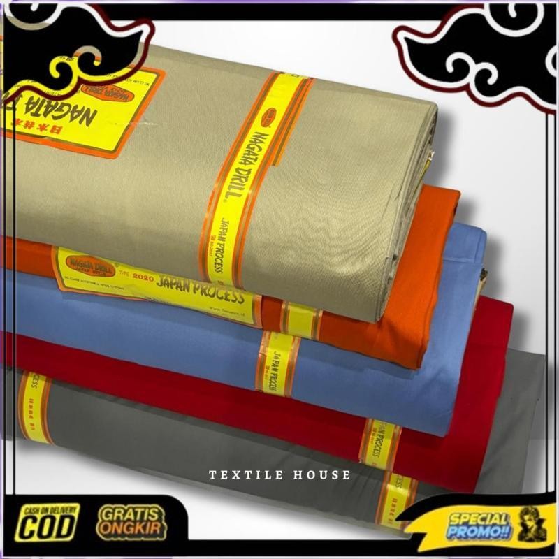 New Stock Kain Nagata Drill Berkualitas Premium Untuk Seragam,Celana,Pdh,Pdl,Pakaian Dinas Per Seten