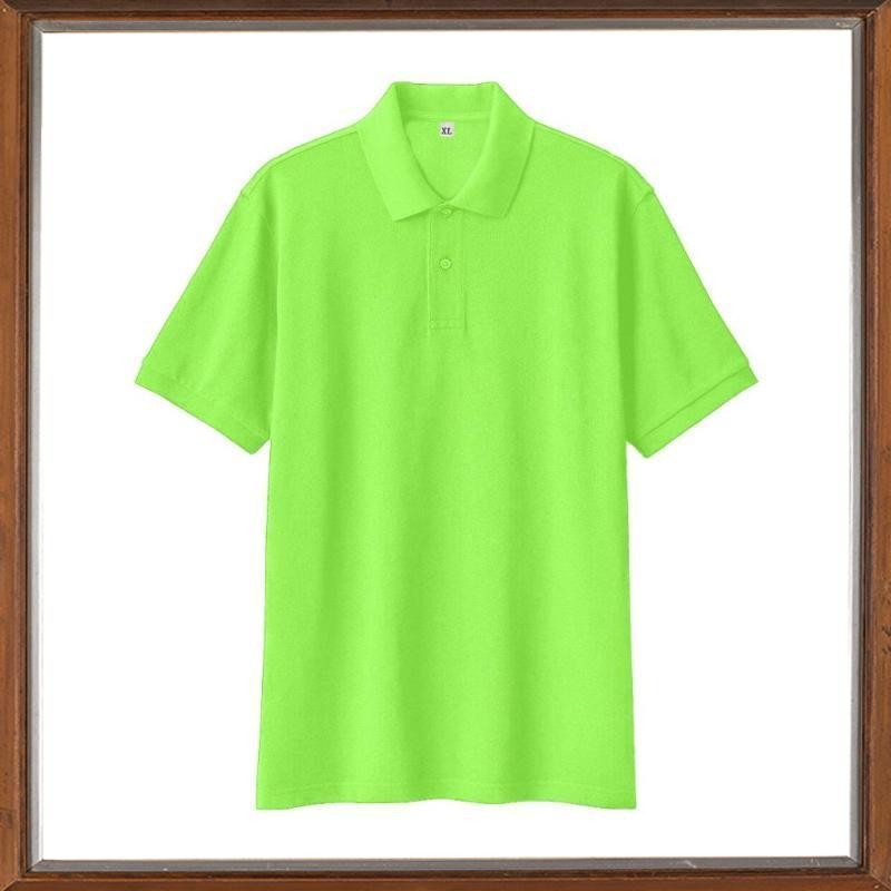 Terbaik Sc Kaos seragam berkerah polos Hijau Stabillo | kaos kerah pria lengan pendek LGS-32