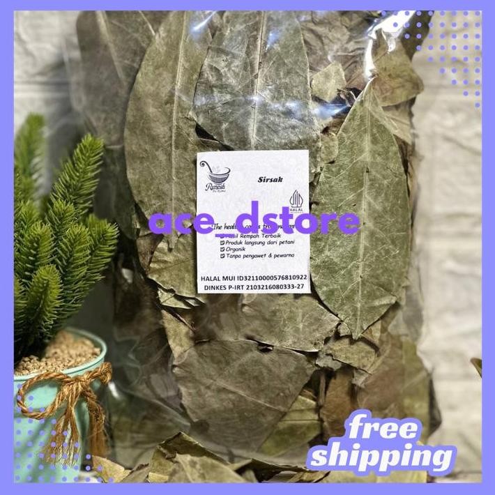 

DAUN SIRSAK KERING 500 GRAM GRADE A - DAUN SIRSAT BY ACE D'STORE