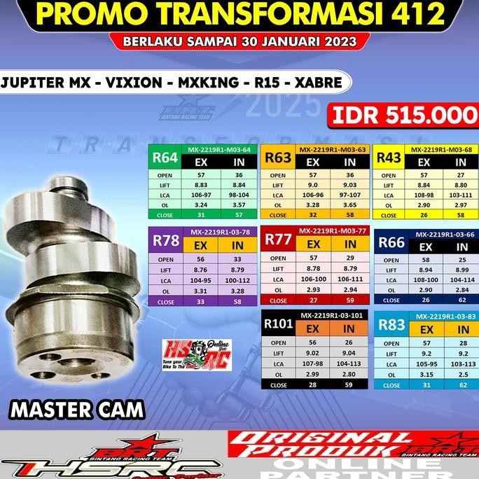 Otomotif Noken As Kem Racing Brt Yamaha Jupiter Mx 135 Vixion Old New Mx King