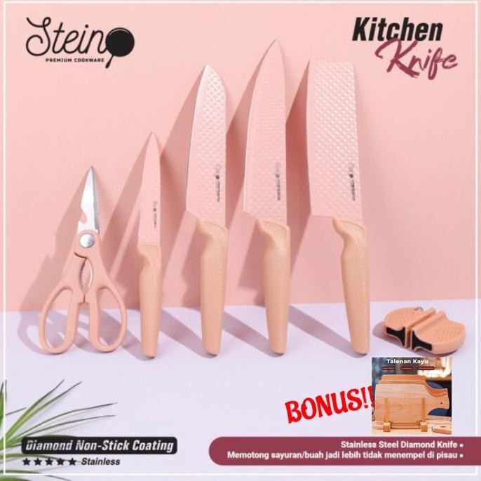 Termurah Stein Cookware Stainless Knife Set / Stein Pisau Set