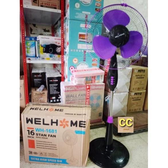 Kipas Angin Welhome WH 1681 / Standfan Welhome Kipas angin Berdiri Welhome WH1681