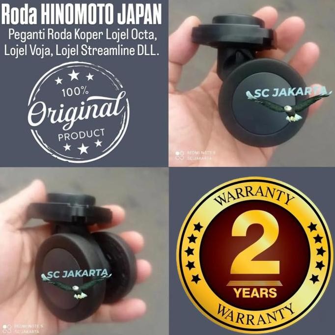 Roda Pengganti Koper Lojel, Roda Double Hinomoto Japan .