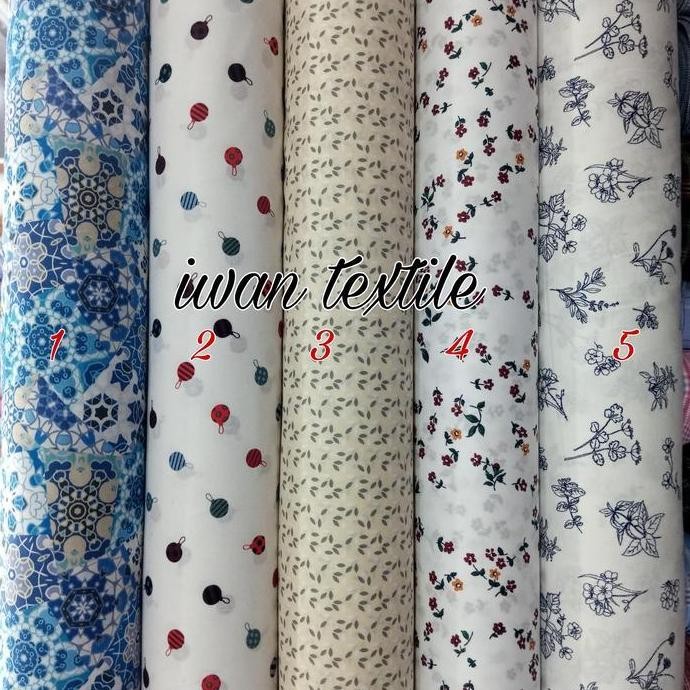 Kain Katun Italy Kain Katun Motif Kain Bahan Kemeja Premium Garment Terlaris