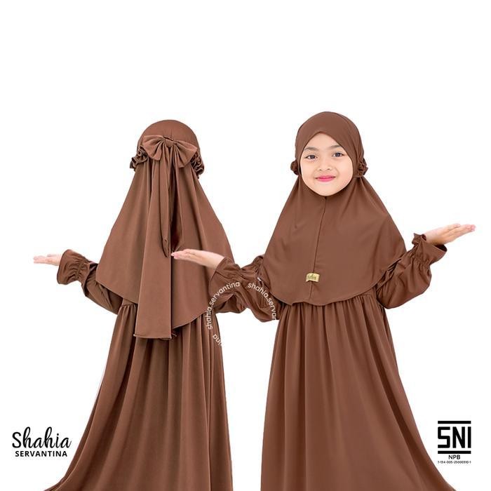 Shahia Servantina - [Satu Set Jilbab] Yara Dress Gamis Anak Perempuan Baju Muslim Panjang