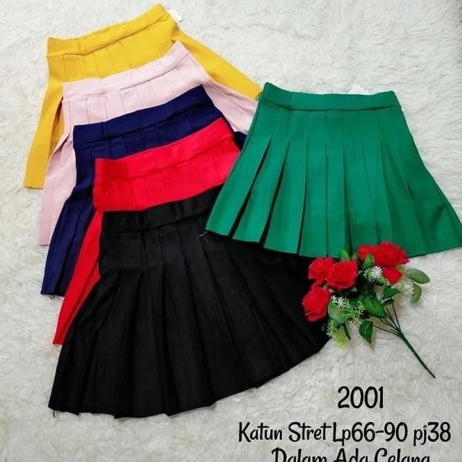 Rok Celana Import Wanita / Rok Tennis / Rok Line Dance / Rok Senam NS