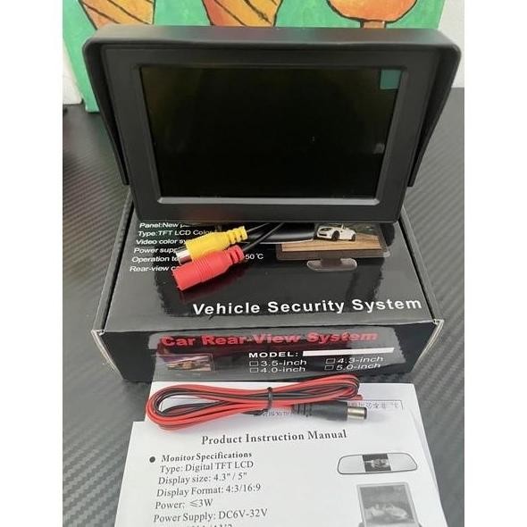 /////] Mini Monitor TV Desktop 4.3 / 5 inch Car Parking Display TFT LCD Color