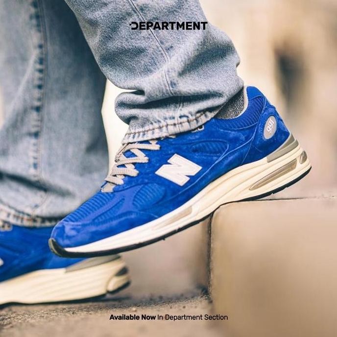 Sepatu Sneakers Unisex New Balance 991V2 "Made In Uk" U991Bl2 Original Original