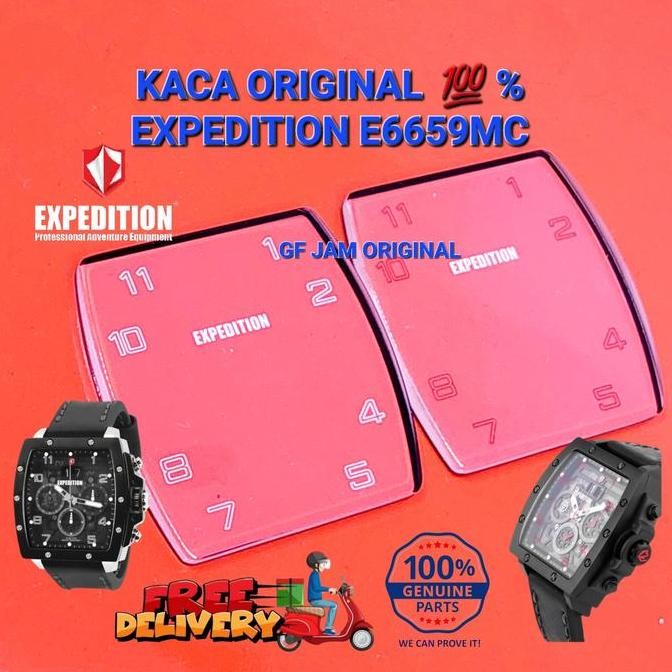 Ready  KACA JAM TANGAN EXPEDITION E6659 E 6659 ORIGINAL 100% PART DIJAMIN