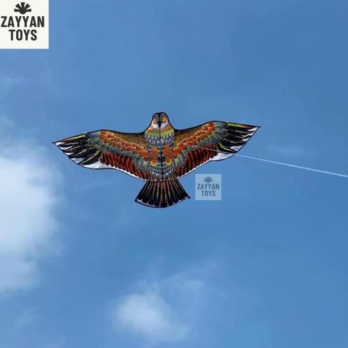 (Good) Layangan Elang Ramraman 1 Meter Layang Layang Layan Senar Buat Besar Kerangka Ram Raman Burun