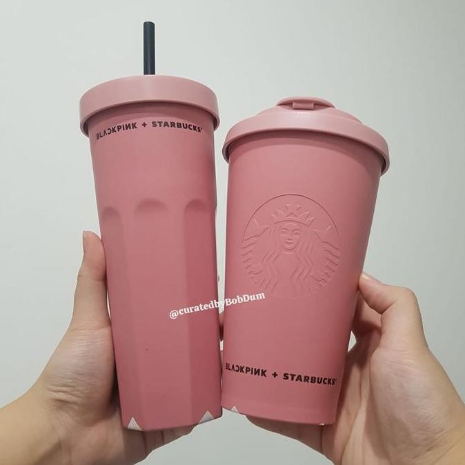 Starbucks Blackpink Coffee Ground Tumbler Texa Rose Jisoo Jennie Lisa