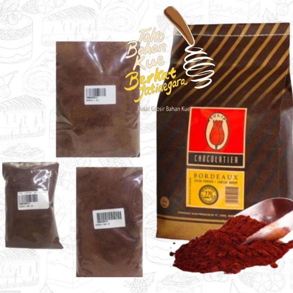 

COKLAT BUBUK TULIP BORDEAUX 250 Gr / PURE COCOA POWDER