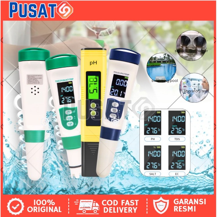Alat Ukur PH Meter PH Digital Tester PH Ukur Alat Pengukur Keasaman Cairan Air