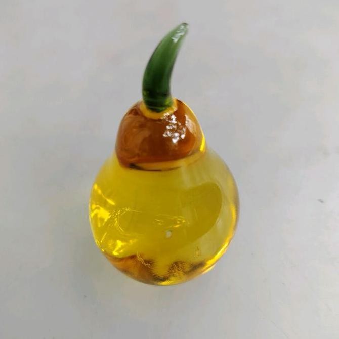 <<<<<] hiasan buah pir pear kristal fengshui