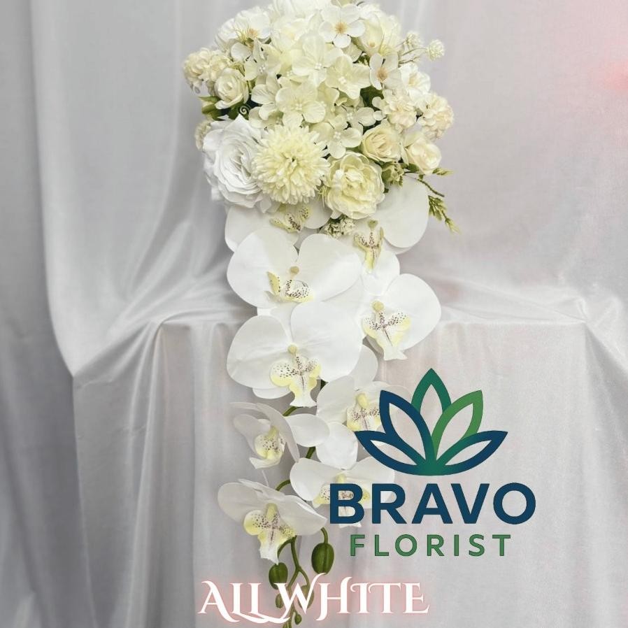 Wedding Handbouquet Juntai Casade Buket Bunga Pernikahan Artificial Buket Pengantin Angg Buket Angg 