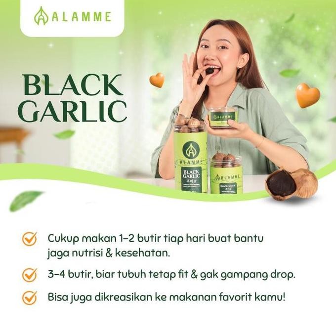 Sale Alamme Black Garlic Bawang Hitam Tunggal Lanang Premium Alamme 100Gr 250Gr 500Gr Isi 3 Pcs Remp