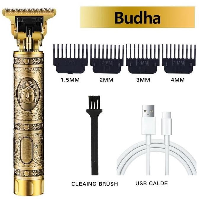 Mesin Cukur Clipper Trimmer T9 Budha Vintage Trimer Alat Potong Rambut
