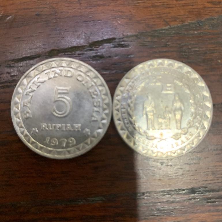 Uang Koin 5 Rupiah Thn 1979