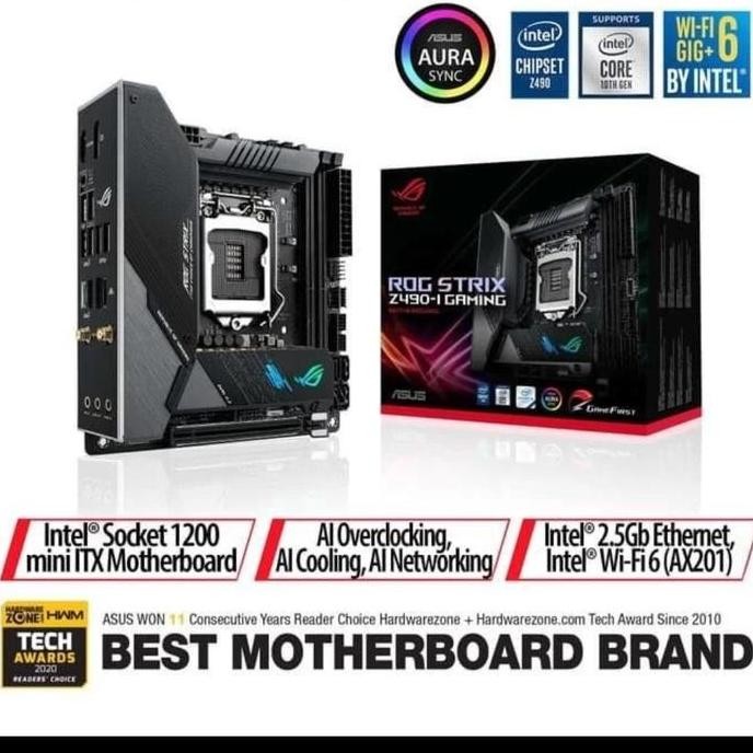 MOHERBOARD ASUS ROG STRIX Z490 ORIGINAL DAN TERPERCAYA