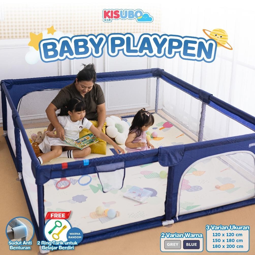 KISUBO Playpen Pagar Pengaman Bayi Tempat Bermain Anak Pagar Mainan Anak Pagar Bayi Kolam  Bermain