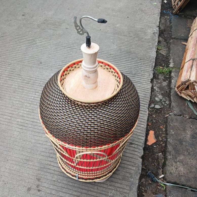 KANDANG SANGKAR PERKUTUT ROTAN SINTETIS SOLOAN