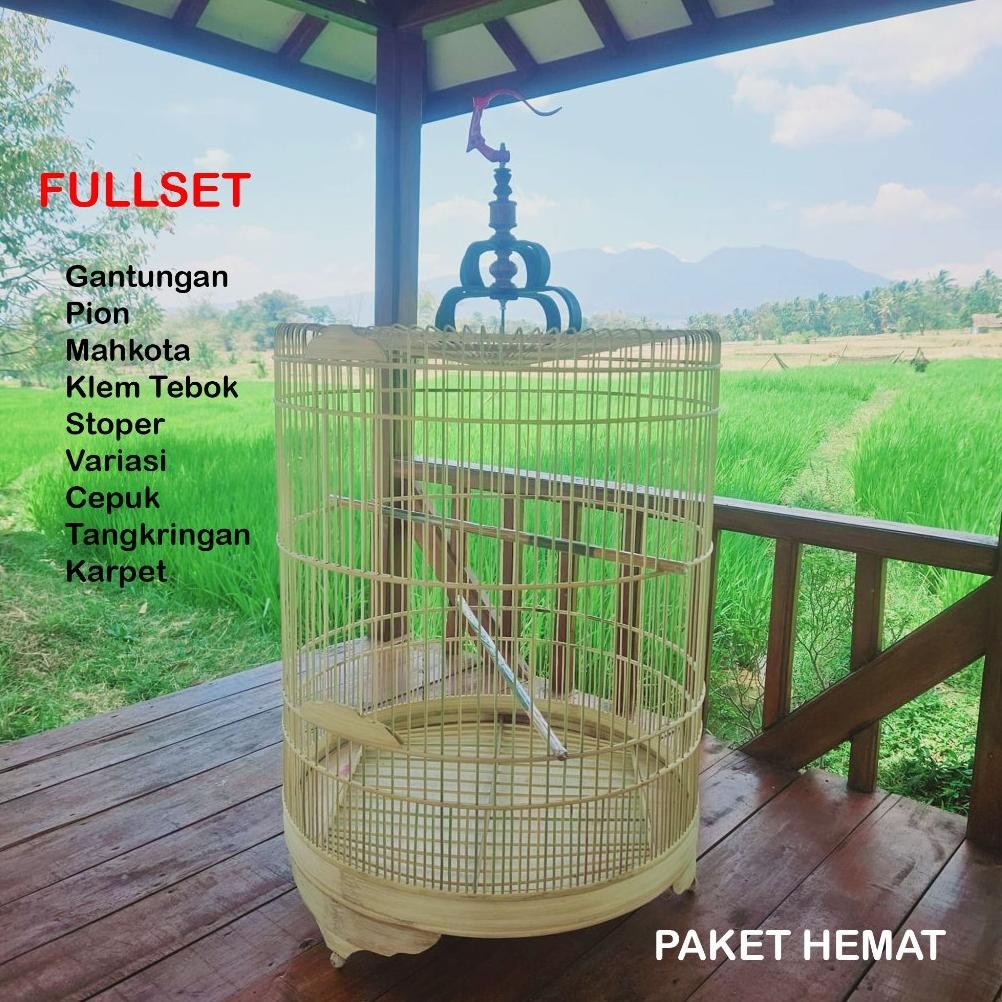 Sangkar Murai Mentahan No 2 3 1 4 Fulset Kandang Burung Murai Batu Murah 1 Set Anis Kacer