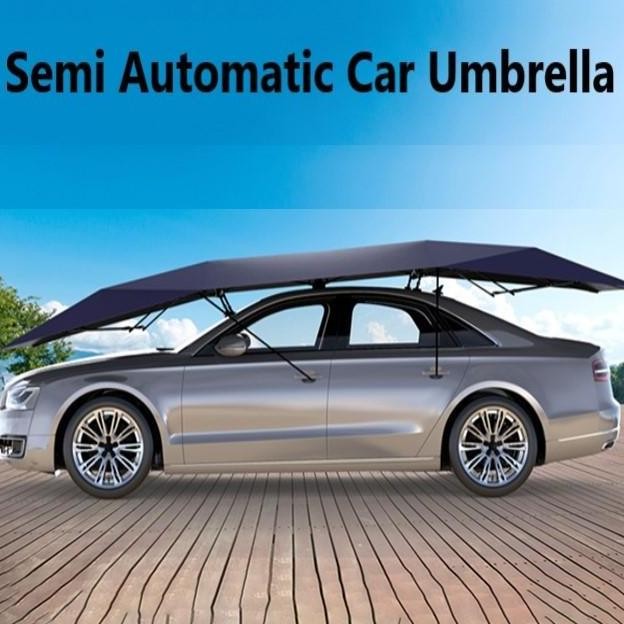 Car Umbrella UV Semi Automatic Tenda Cover Tenda Payung Anti Panas Atap Mobil